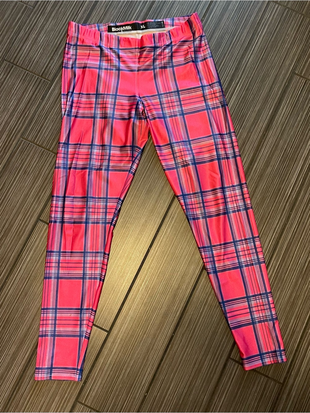 Blackmilk Original Barbie Pink Tartan Leggings